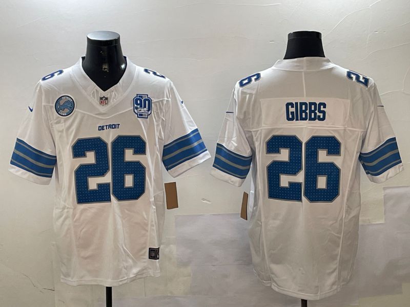 Men Detroit Lions #26 Gibbs White three generations 2024 Nike Limited NFL Jersey style 4->detroit lions->NFL Jersey